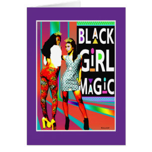 Cartão Mágica Menina Negra