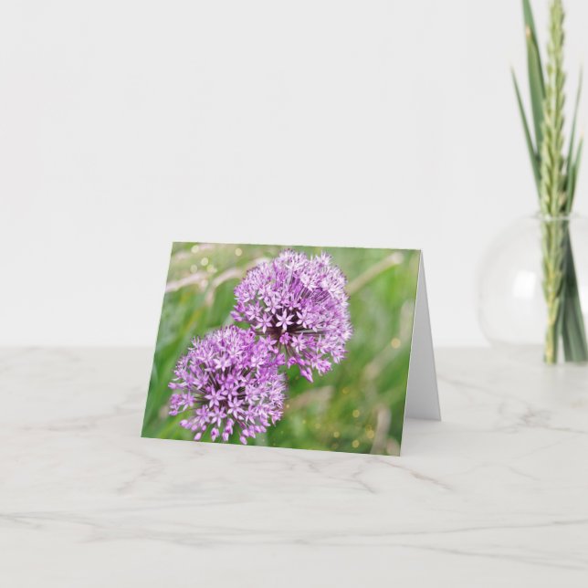 Cartão Magical Alliums Note Card (Frente)