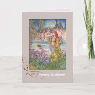 Cartão Magical Fairy Custom Birthday greeting