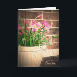 Cartão Magical Fairy Lilies Original Art Birthday Card<br><div class="desc">Gorgeous, magical Fairy Lilies are the subject of this original artwork birthday card. A unique, original card for a rare bird of a friend! :)</div>