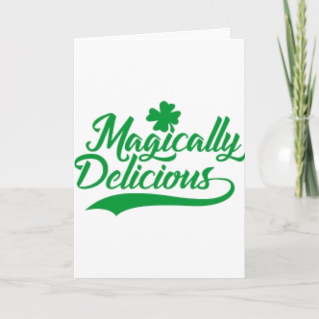 Cartão Magically Delicious St. Patrick's Day (Frente)