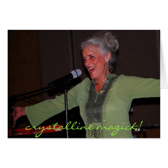 Cartão Magick cristalino de Francie…! (Frente Horizontal)