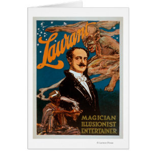 Cartão Mágico de Laurant, Illusionist, mágica do