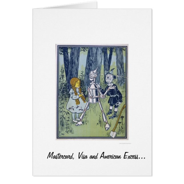 Cartão mágico de Oz (Frente)