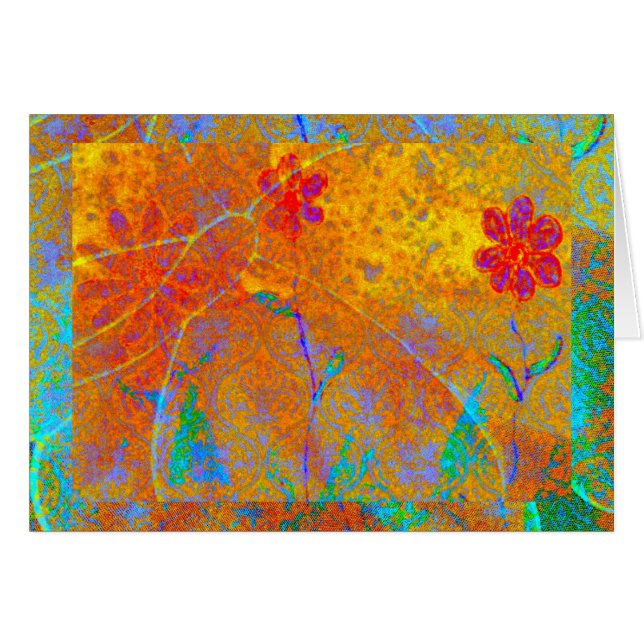 Cartão mágico do tapete (Frente Horizontal)