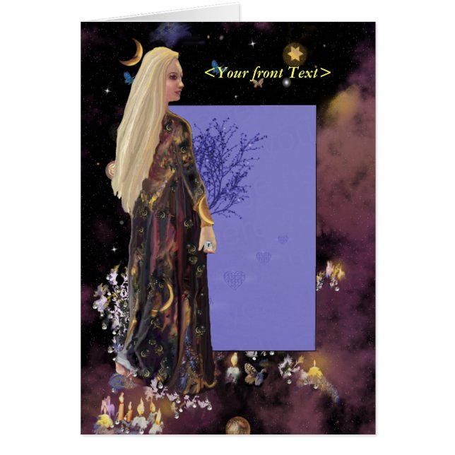 Cartão Mágico Entre Cristais, modelo! (Frente)