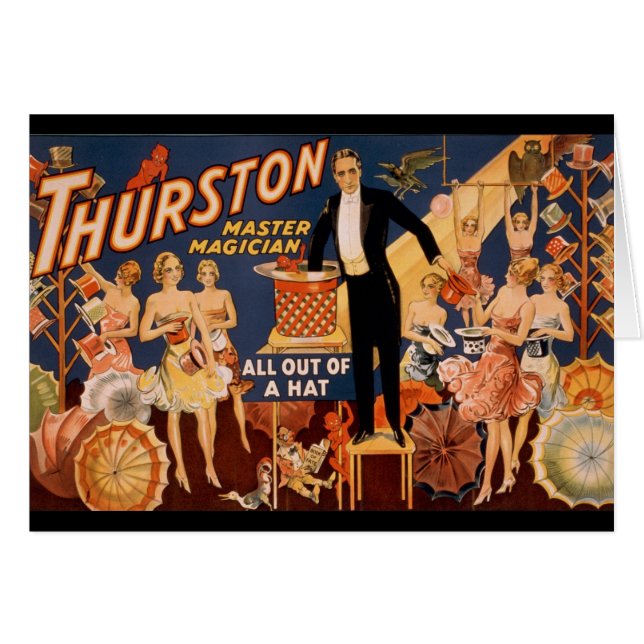 Cartão Mágico mestre de Thurston (Frente Horizontal)