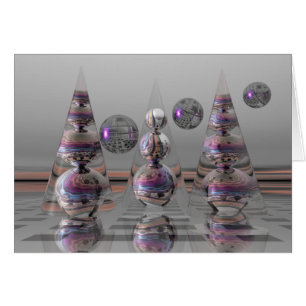 Cartão mágico surrealista sem texto