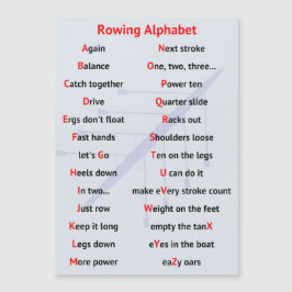 Cartão magnético A a Z em alfabeto