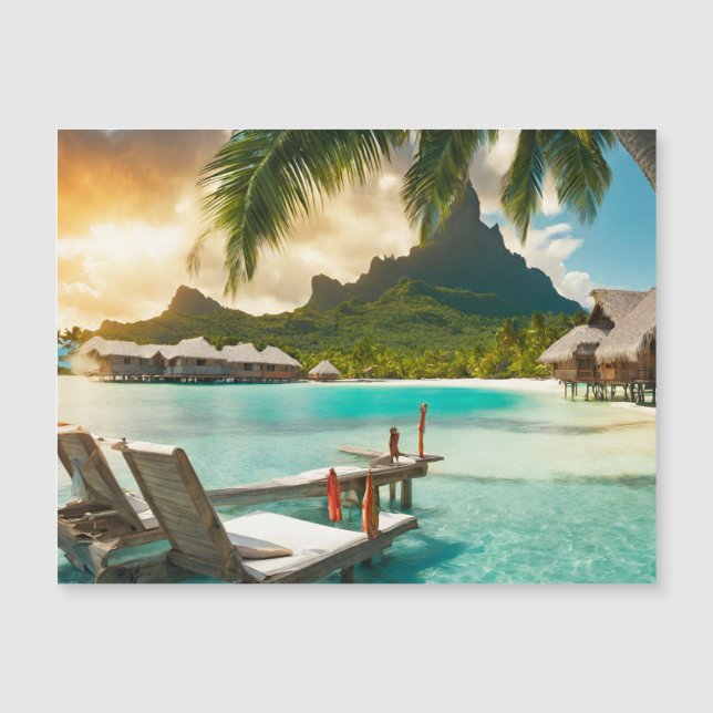 Cartão Magnético Bora Bora (Bora Bora d) (Frente)