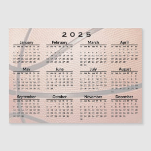 Cartão Magnético Calendário de 2025 para Design de
