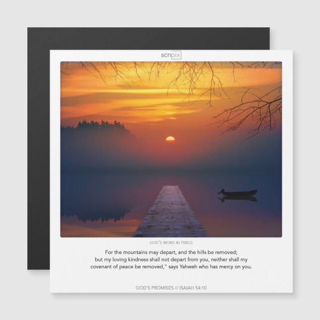 Cartão magnético de 54:10 PROMESSAS DE DEUS (Frente/Verso)