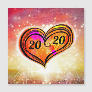 Cartão Magnético de Ano Novo Personalizável de Um