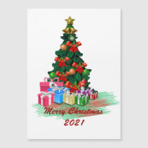Cartão Magnético de Árvore de Natal
