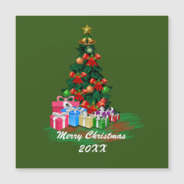 Cartão Magnético de Árvore de Natal