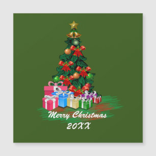 Cartão Magnético de Árvore de Natal