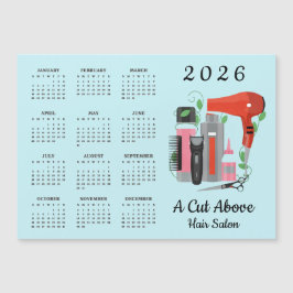 Cartão Magnético de Calendário de Design de Cabele