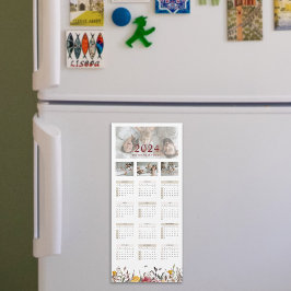 Cartão Magnético de Calendário de Foto do Flor Sel