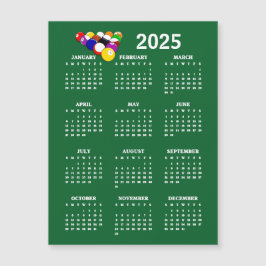 Cartão Magnético de Calendário para a Piscina Bill