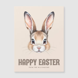 Cartão Magnético de Coelhinho de Páscoa Cute Moder