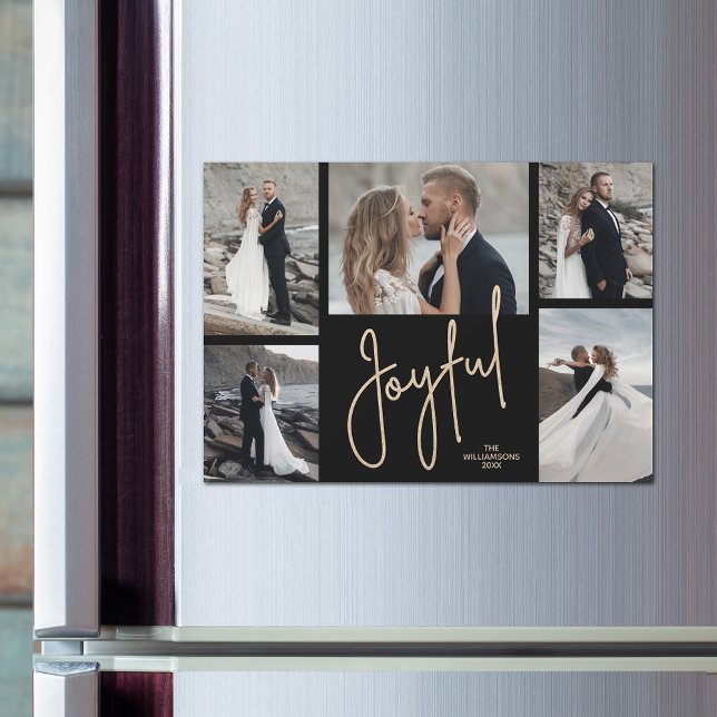 Cartão Magnético de Colagem de Fotos de Natal JUST (Criador carregado)