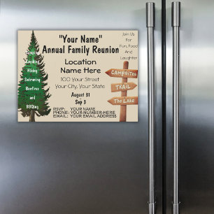 Cartão Magnético de Convite à Reunião da Família R