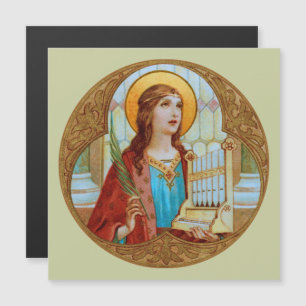Cartão Magnético de Cumprimentos Santa Cecília de