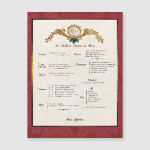 Cartão Magnético de Decoração de Geladeira de Féri