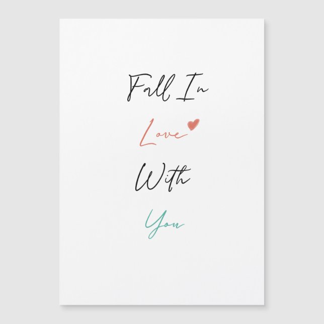 Cartão Magnético De Dia de os namorados Com Amorti (Frente)