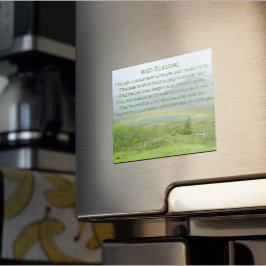 Cartão Magnético de Foto Arco-Íris Bênção Irlandês