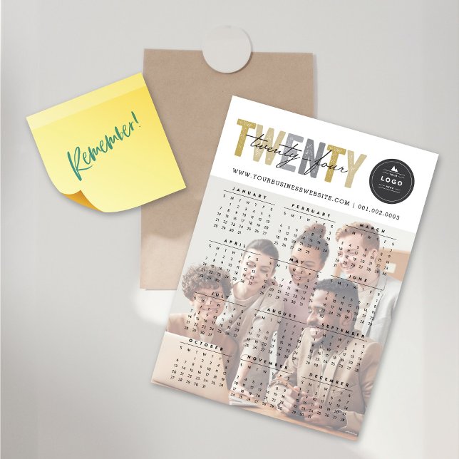Cartão Magnético de Foto Calendário Mix Typografia (Criador carregado)