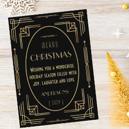 Cartão magnético de foto de Natal com estilo art d