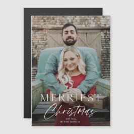 Cartão Magnético de Foto de Natal Mais Merriest
