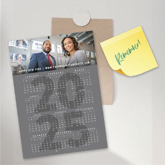 Cartão Magnético de Foto Feriado de Calendário Mod