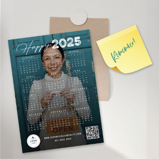 Cartão Magnético de Foto para o Calendário Feliz 2