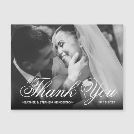 Cartão Magnético de Fotografia de Casamento Elegan