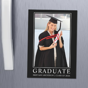Cartão Magnético de Graduação de Fotografia Minima