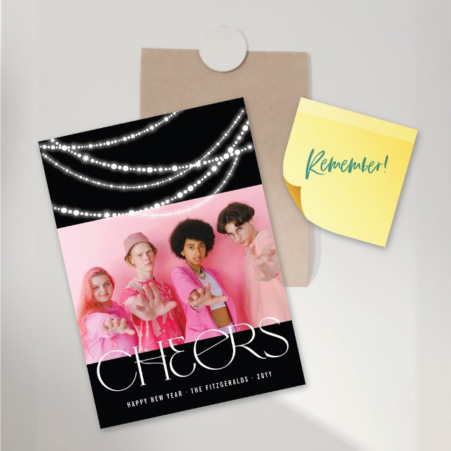 Cartão Magnético de Luzes Espumantes de Ano Novo (Criador carregado)