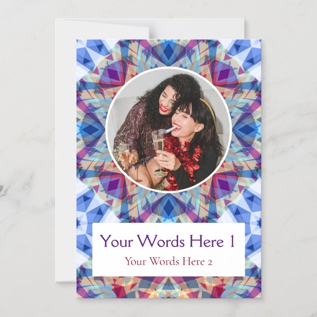 Cartão Magnético de Natal da Estrela Azul de inver (Frente)