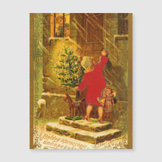 Cartão magnético de Natal húngaro de 1896