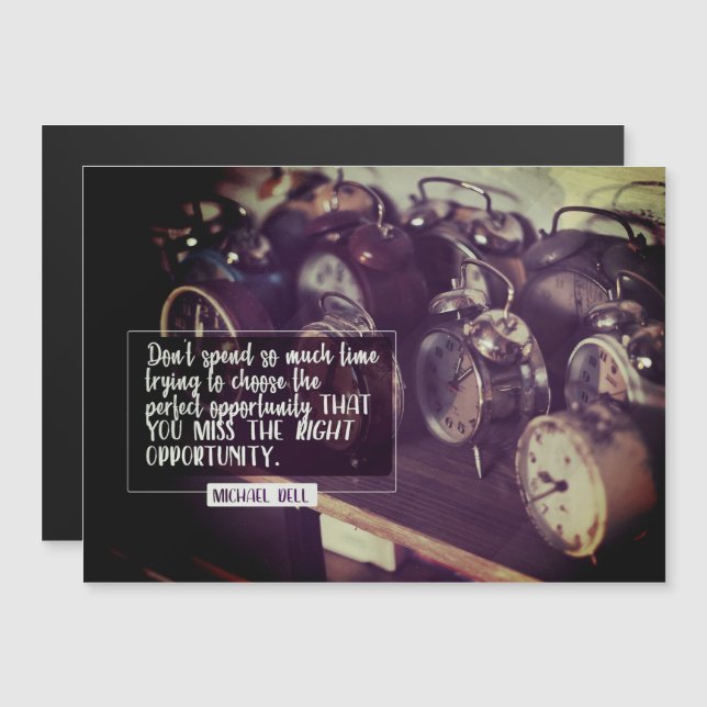 Cartão Magnético de Oportunidade Direita (Frente/Verso)