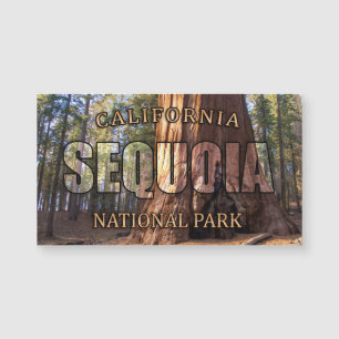 Cartão magnético de parque nacional de sequóia