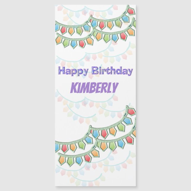 Cartão Magnético de Penitente de Aniversário Feliz (Frente)