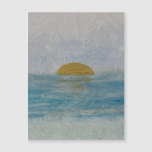 Cartão Magnético de Praia para Aquarelas do Dia Su