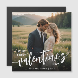 Cartão Magnético de Primeiro Dia de os namorados d