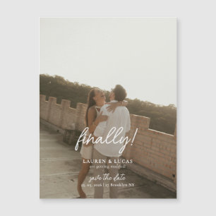 Cartão Magnético de Save the Date de Casamento com