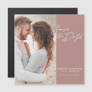 Cartão Magnético de Save The Date de Casamento com