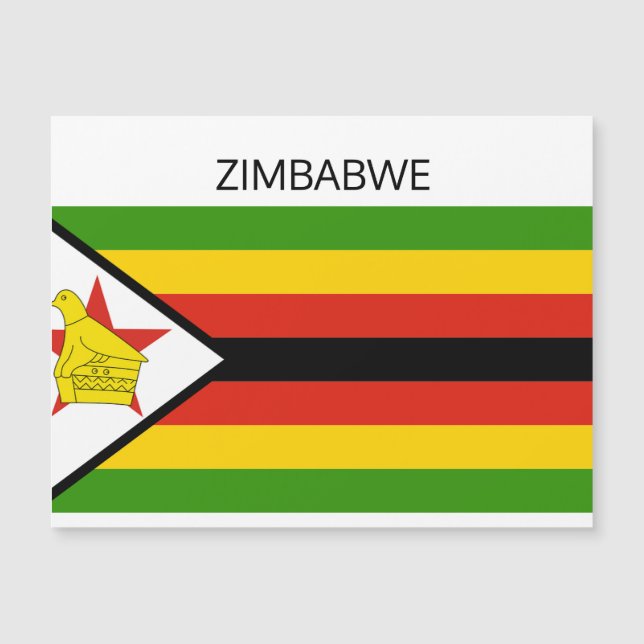 Cartão Magnético de Sinalizador do Zimbabué (Frente)