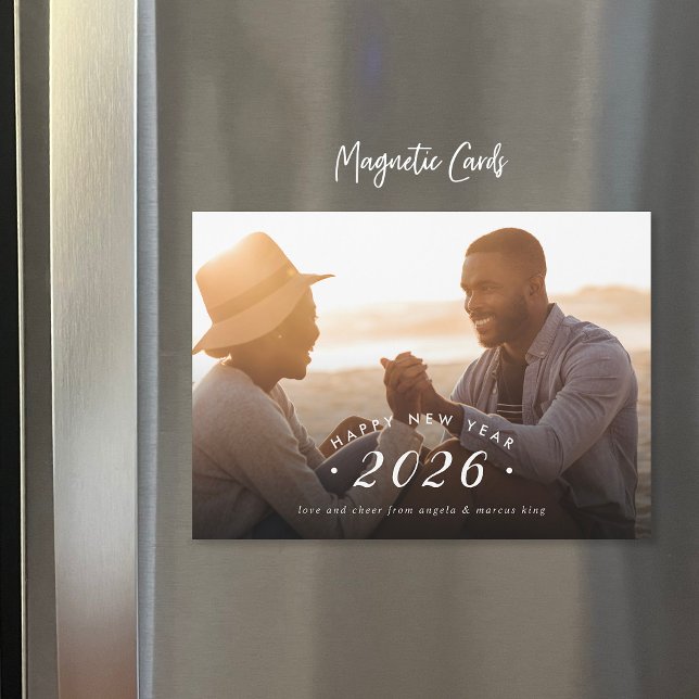 Cartão Magnético de Sobreposição de Foto de Ano No (Criador carregado)