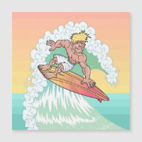 Cartão Magnético de Surfer Sunset legal